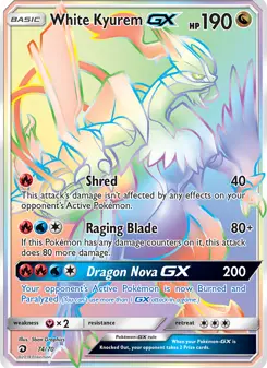 Kyurem Branco GX · Dragões Soberanos #74