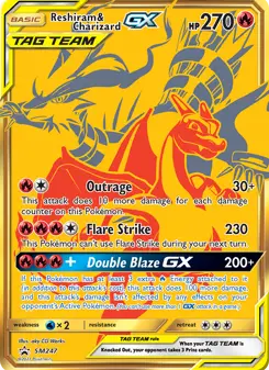 Reshiram e Charizard GX