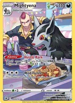 Mightyena · Estrelas Radiantes Galeria de Treinador #TG09