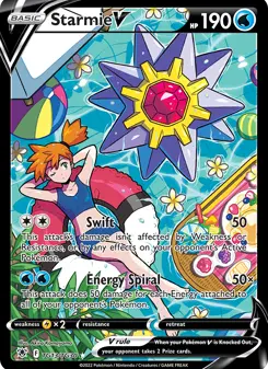 Starmie V · Estrelas Radiantes Galeria de Treinador #TG13