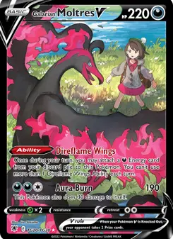 Moltres de Galar V · Estrelas Radiantes Galeria de Treinador #TG20