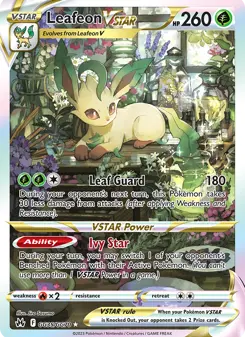 Leafeon V-ASTRO · Realeza Absoluta Galeria de Galar #GG35