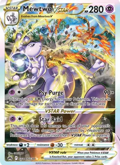 Mewtwo V-ASTRO · Realeza Absoluta Galeria de Galar #GG44