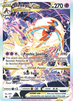 Deoxys V-ASTRO · Realeza Absoluta Galeria de Galar #GG46