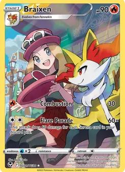 Braixen · Tempestade Prateada Galeria de Treinador #TG01