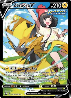 Zeraora V · Tempestade Prateada Galeria de Treinador #TG16