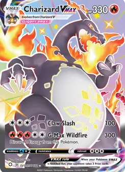 Charizard VMAX · Destinos Brilhantes Cofre Brilhante #SV107